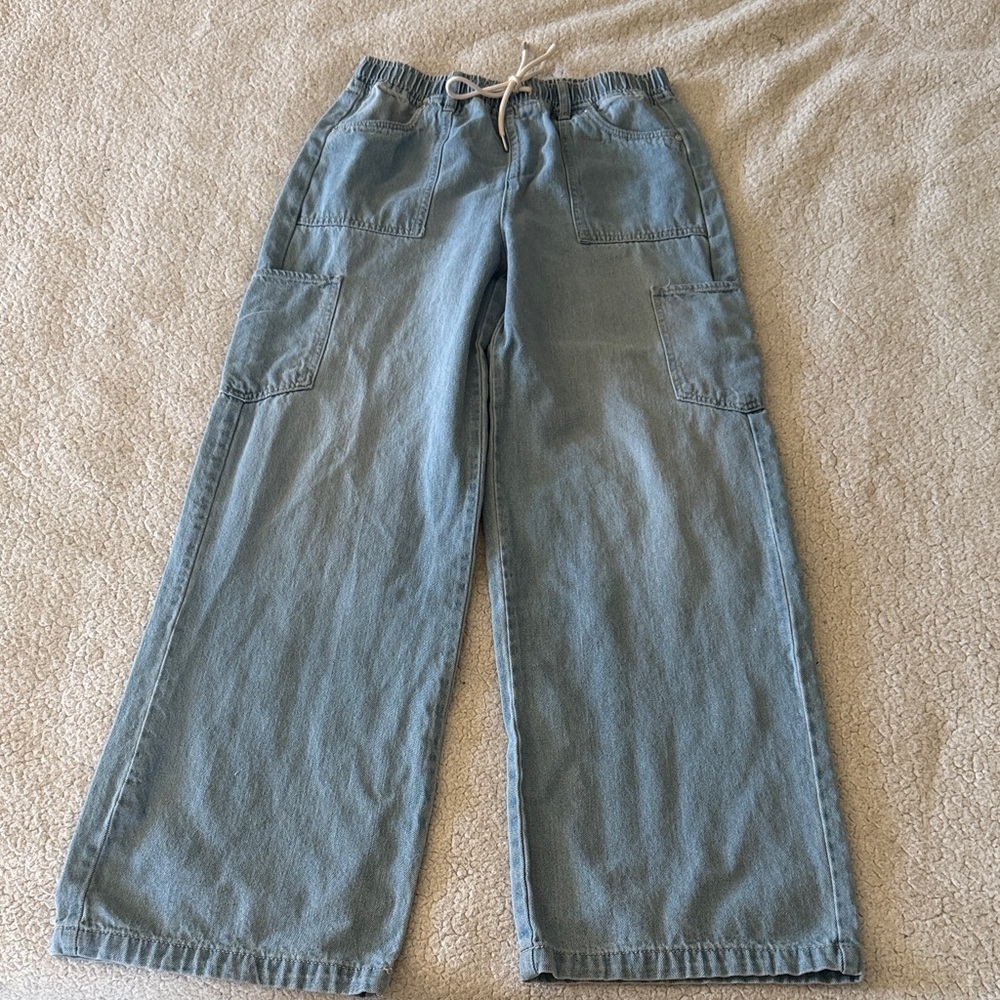 Madden Girl Light Blue Wide Leg Jeans Small